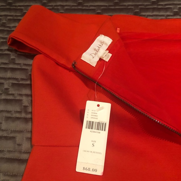 Anthropologie Top by Deletta, New, Red/Orange - Picture 4 of 5